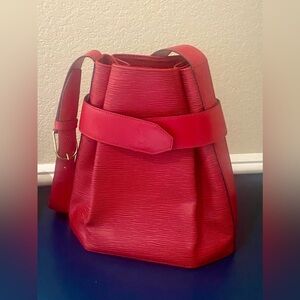 Louis Vuitton Sac D’Epaule Bag Red Epi